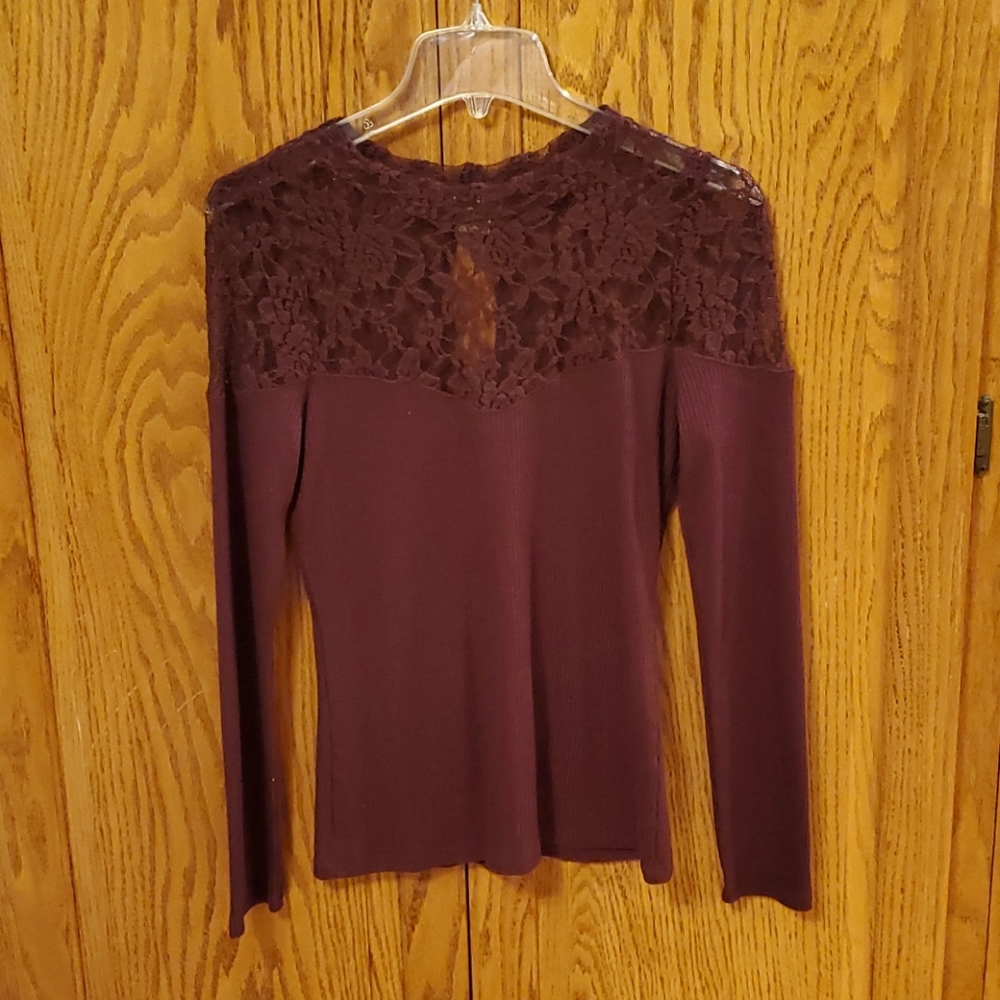 Wine colored blouse
